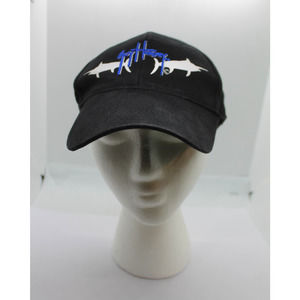 Guy Harvey Black Cap w/ Embroidered Logo and Sailfish Graphic